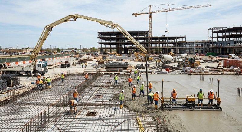 Commercial Slab Installation in Greenville, SC