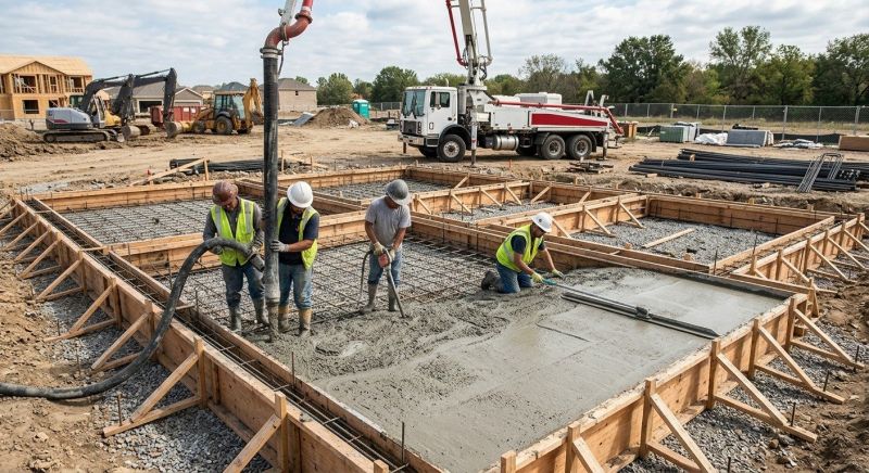 Cement Foundation Installation in Greenville, SC