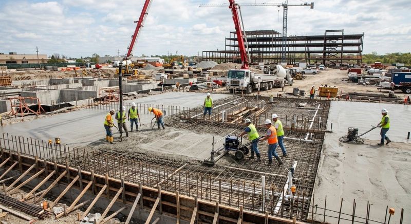 Commercial Slab Installation in Aurora, CO